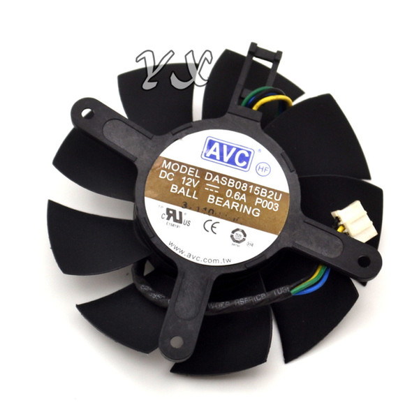 free shipping high quality New video card fan TI GTX560 3 graphics card fan 0.6A DASB0815B2U