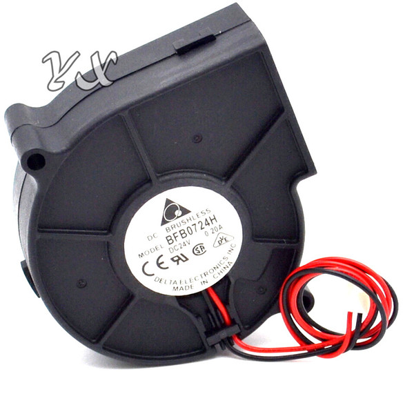 5.7mm l x 75.7mm x h 30mm BFB0724H 24V inverter 7530 0.20A 7CM cooling Turbo fan for delta