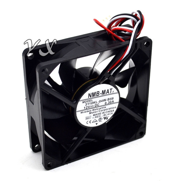 New original 311KL-04W-B59 8025 8CM 12V 0.3A three wire speed cooling fan for NMB 80*80*25mm