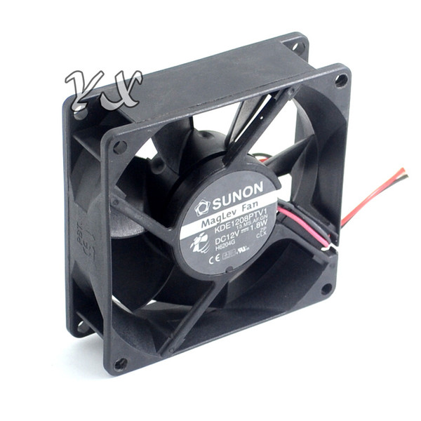 free shipping high quality New SUNON KDE1208PTV1 12V 1.8W 8cm chassis power supply cooling fan