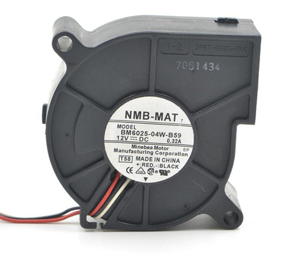 1pcs BM6025-04W-B59 6025 6Cm 60*60*25mm 12V 0.32A Blower centrifugal server inverter cooling fan 3lines cooling fan