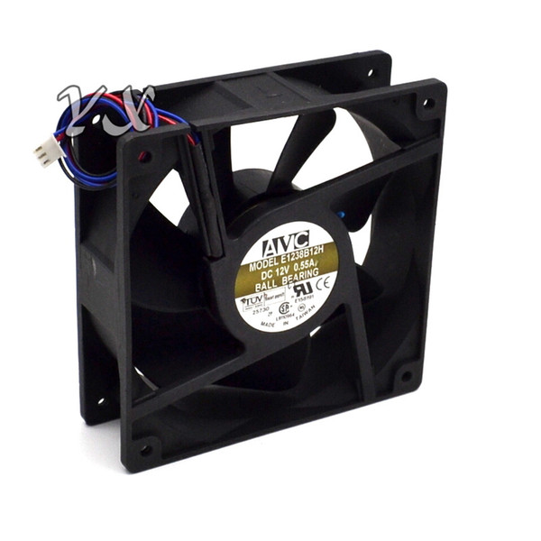 Original AVC E1238B12H 12038 12CM 12V 0.55A 3line intelligent temperature control cooling fan