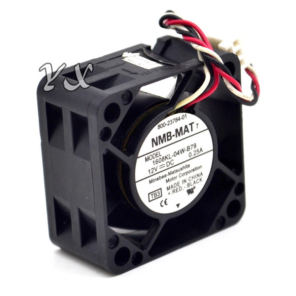 free shipping NMB-MAT 1608KL-04W-B79 LB2 DC 12V 0.25A Server Cooling Fan Server Square Fan 3-wire 40x40x20mm