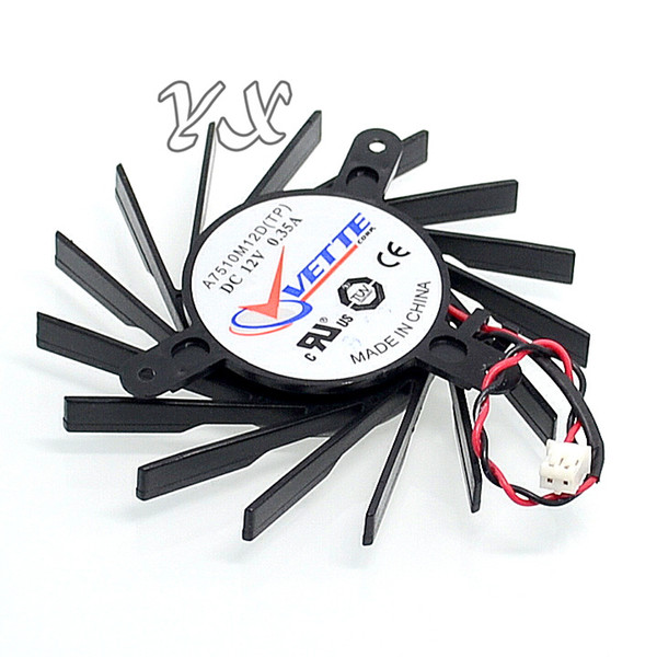 video card fanNew 3870 Graphics card fan A7510M12D (TP) 12V 0.35A Dual ball bearing 72mm diameter