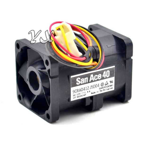 free shipping high quality New 4056 1.4A 12v 4cm high speed booster fan violence 9CRA0412P5J27 40*40*56mm