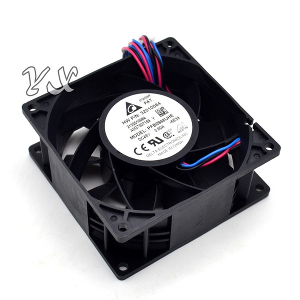 90*90*38mm 3-wire PFB0948UHE 9038 48V 0.8A wire wind inverter fan for delta