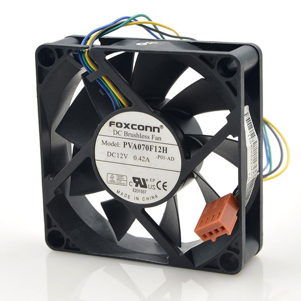 FOXCONN 70204 line PVA070F12H-P01-AD 0.42A 7CM 12V cooling fan