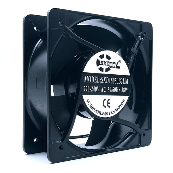 waterproof fan 150mm IP67 AC 220V-240V SXD15050B2LM 150*50mm 150mm 15cm metal frame axial case cooling fan