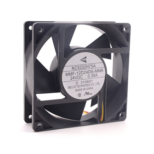 MMF-12D24DS-MM6 NC5332H75A DC 24V 0.38A 12038 120*120*38mm inverter fan