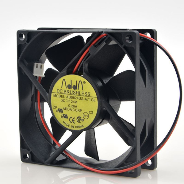 Original ADDA AD0824US-A71GL 8025 24V 0.26A 8CM inverter fan