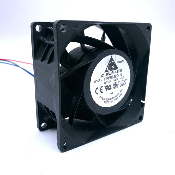 Brand new Delta PFB0812DHE -F00 12V 3.3A 8CM high speed automotive supercharger conversion fan violence 80 * 80 * 38mm