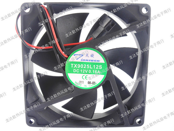 Brand new TX9025L12S 9cm 90mm DC 12V 0.16A 90*90*25 mm axial computer case cooling fan Free Shipping high quality