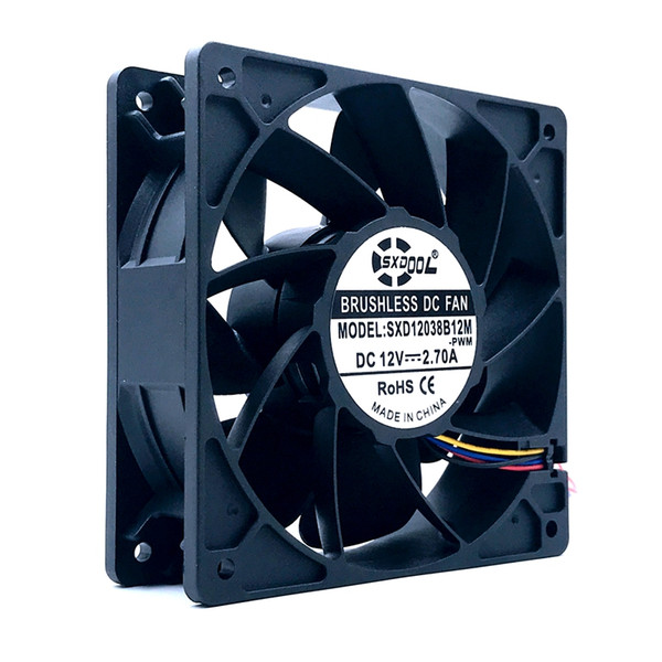 GPU cooling fan New SXD12038B2M 12038 120mm 12V 6000RPM For S15 S9 L3+ T9+ D5 Z9mini S11 M3 E9 + E10 A8 + A9 841 fan replace QFR1212GHE