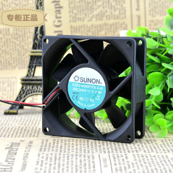 Free Shipping SUNON KD2408PTS3-6 DC24V axial cooling fan radiator fan 8025 80mm 80*80*25 mm