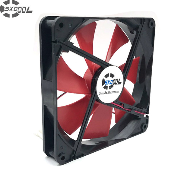 SXDOOL Best silent quiet 140mm pc case cooling fans 14cm DC 12V 4D plug computer coolers