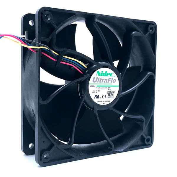 nidec V12E12BS1B5-07 12V 1.85A 12038 120*120*38mm pwm cooling fan for BTC BCH SBTC UBTC miner fan S7 S9+ fan