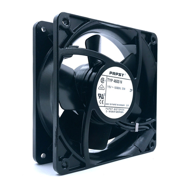 new papst typ 4600N 4600 N full all metal 12038 12cm 115VAC 20W 106cfm 3100rpm server inverter cooling fan