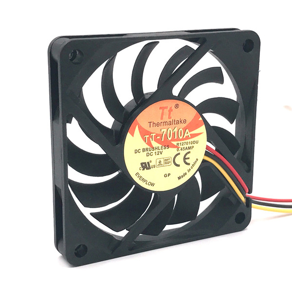 Industrial fan R127010DU DC 12V 0.45A 450mA Server Square cooling Fans 7010 70mm 7cm