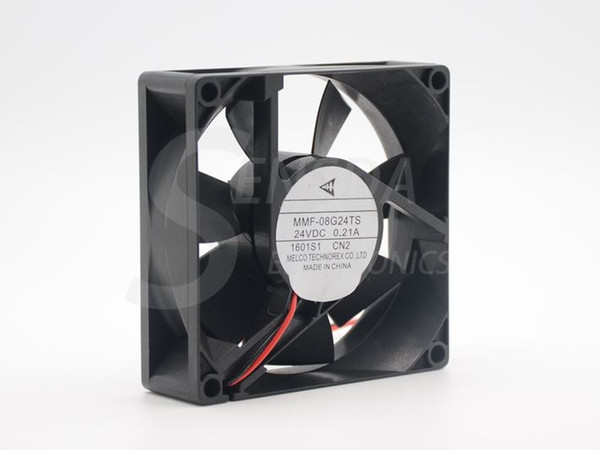 Free Shipping Via DHL Brand New melco MMF-08G24TS CN2 80*80*25 mm 80mm 8cm DC 24V 0.21A server inverter cooling fan