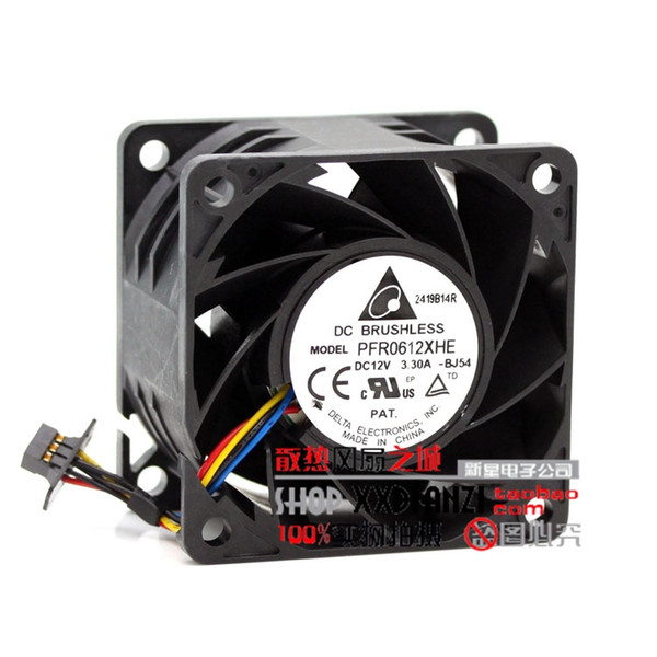 Free Shipping new Delta 6038 PFR0612XHE DC 12V 3.30A ultra violent strong air flow high speed axial fan