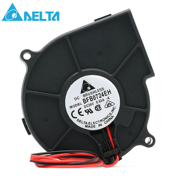 DELTA fan BFB0724EH 7530 7CM 24V 0.53A wind dual ball turbine blower cooling fan