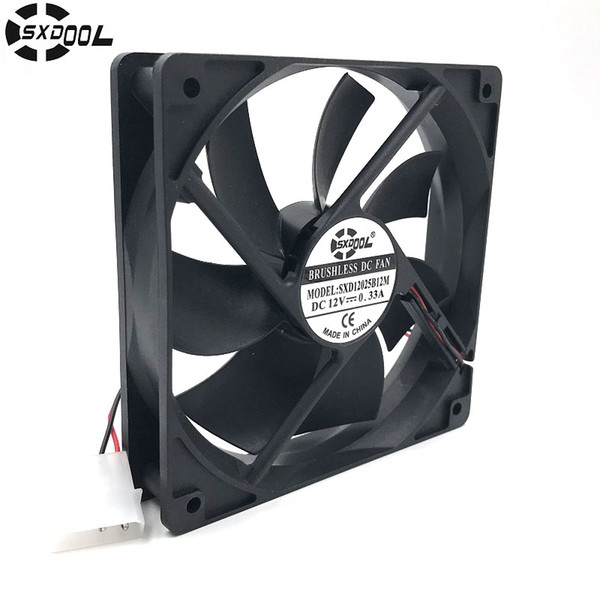 SXDOOL SXD12025B12M 120*120*25mm 12cm DC 12V Brushless cooling fan 0.33A 2000RPM 79CFM 36DBA 4D For server inverter case