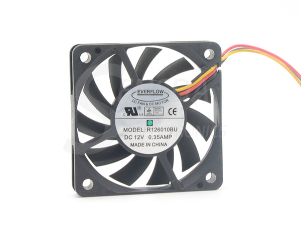 New Everflow R126010BU 6010 6CM double ball 12V 0.35A fan CPU cooler winds of 60 * 60 * 10mm cooler