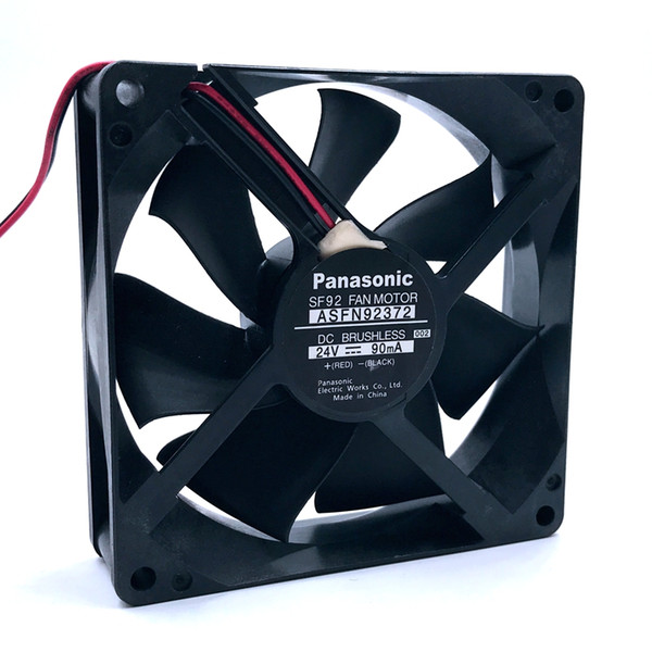 92mm fan 24V fan Brand new ASFN92372 9225 92*92*25mm 12V 24V 0.09A silent quiet axial server cooling fan