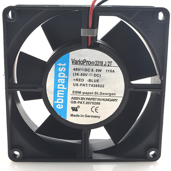 New Original ebmpapst VarioPro 3318/2T DC48V 2.6W 92*92*32MM 9cm 4 Wires Inverter Cooling Fan