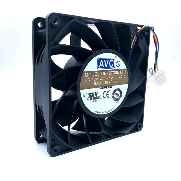 Brand New AVC DB12738B12U 12738 127*127*38mm DC 12V 1.75A high air volume server miner cooling fan