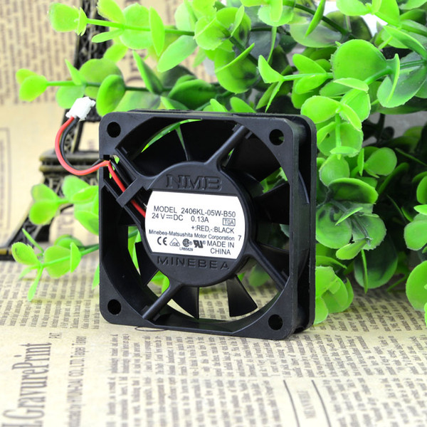 Free Shipping New original NMB 2406KL-05W-B50 6CM 6015 DC 24V 0.13A fan dual ball bearing axial cooling fans