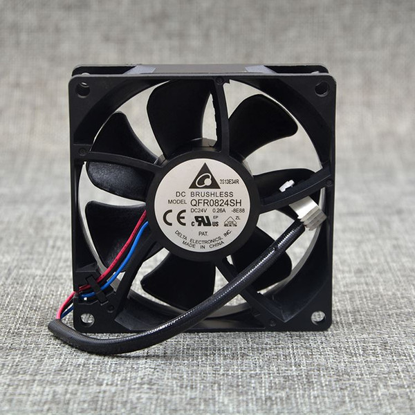 Delta QFR0824SH 8025 24V 8cm 0.26A 3 line cooling fan