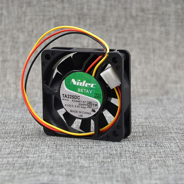 Nidec R34487-57 5V 6CM 6015 0.33A 3-P heatsink axial cooling fan