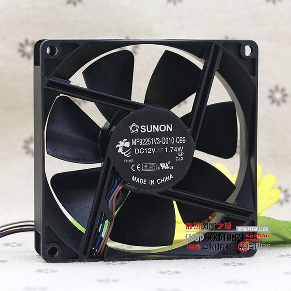 SUNON 9225 12V MF92251V3-Q010-Q99 92*92*25MM 12V 1.74W 4 line heat sink fan