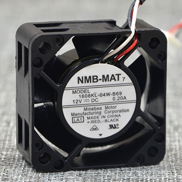 Japan NMB 1608KL-04W-B69 DC12V 0.20A 4020 4CM 3P heatsink cooling fan