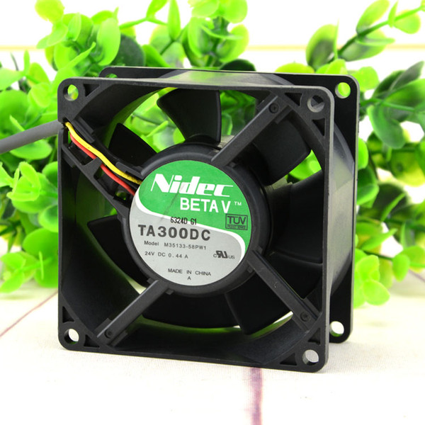 NIDEC M35133-58PW1 80mm 8cm 24V 0.44A model 80*80*38mm server inverter power supply chassis cooling fan