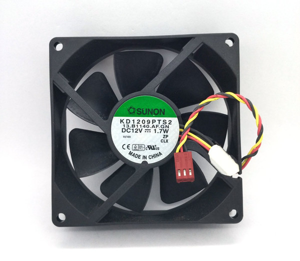 New Original SUNON KD1209PTS2 DC12V 1.7W 1.6W 90*90*25MM 3Lines Computer cooling fan