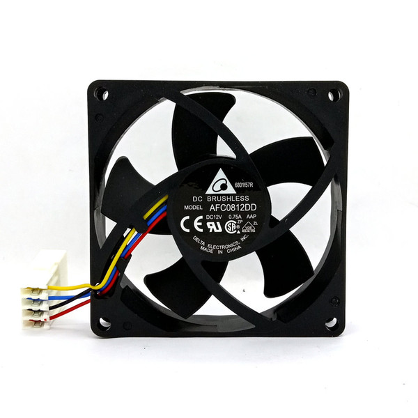 New Original Delta AFC0812DD DC12V 0.75A 4Lines PWM Computer Cooling fan