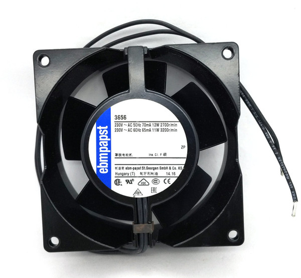 New Original German ebmpapst 3656 92*38MM AC220V 12/11W high temperature axial radiator fan