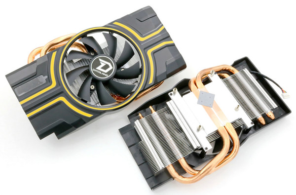 New Original for DATALAND R9 270 HD7850 HD7870 constant gold 2G Graphics card heat pipe radiator cooling fan