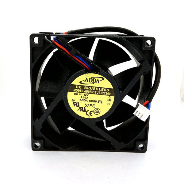 New Original AD08012UB327200 DC12V 1.05A 8032 80x80x32MM 3Lines Alarm Signal cooling fan