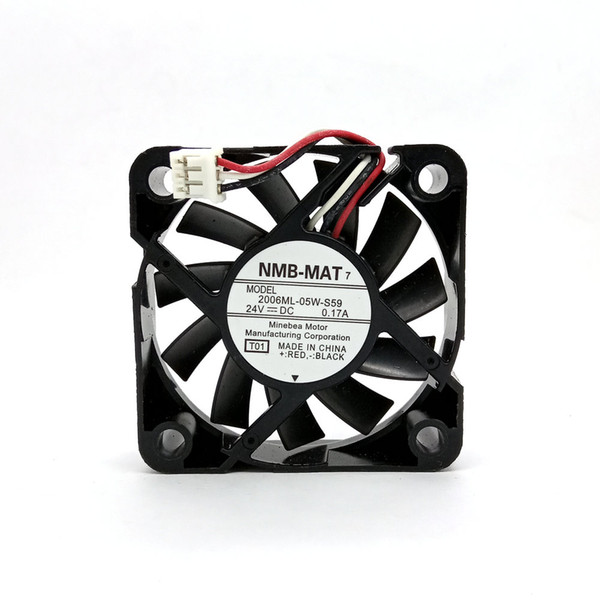 New Original NMB 2006ML-05W-S59 T01 DC24V 0.17A 3Lines Alarm Signal Inverter Cooling fan