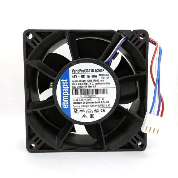 Original EBM PAPST VarioPro 3218 J/2H4P DC48V 1A 50W 13000r/min 92*92*38MM 9cm 4 Lines cooling fan