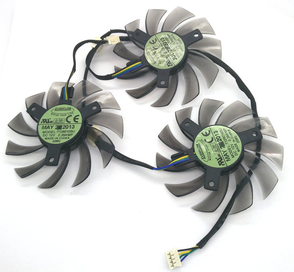 New Original for Gigabyte GTX770 GTX780 Graphics card cooling fan T128010SU PLD08010S12HH 12V 0.35A