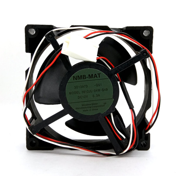 New Original NMB-MAT 3612JL-04W-S49 12V 0.3A for Refrigerator cooling fan