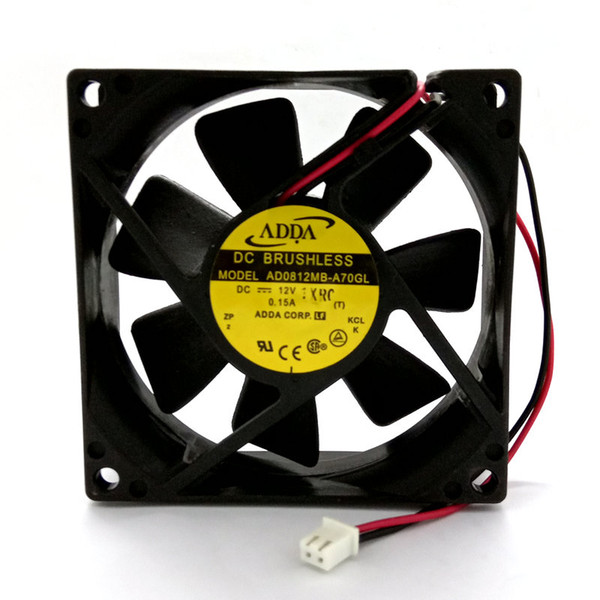 Original AD0812MB-A70GL 12V 0.15A 8025 double ball bearing fan power supply fan 8CM