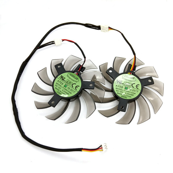 New Original for Gigabyte Graphics card cooling fan T128010SM 12V 0.20A Diameter 74MM pitch 39MM