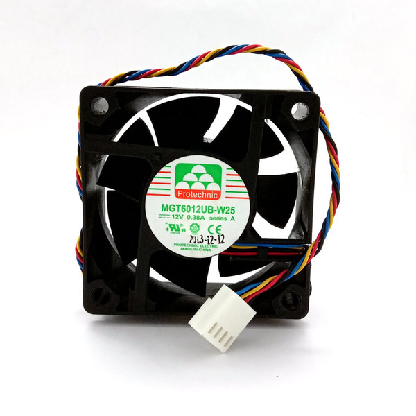 New Original MGT6012UB-W25 DC12V 0.38A 60x60x25MM 4Lines Computer cooling fan