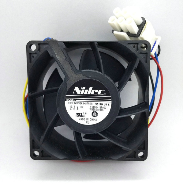 New Original NIDEC 13.6V 0.16A 8038 8cm 80*80*38MM V80E14MS2A3-57A611 3914D J1 E 239D1412P002 Computer server cooling fan