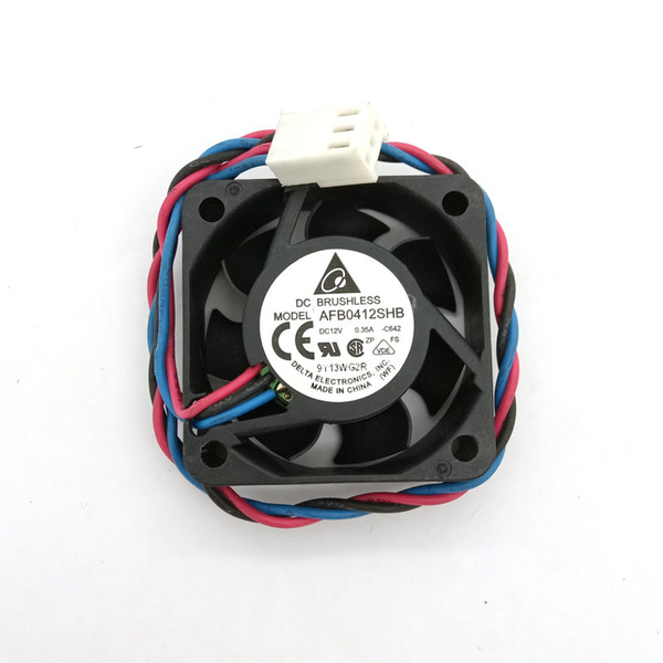 Original Delta AFB0412SHB DC12V 0.35A 40*40*15MM 4CM 3Lines Computer Cooling fan